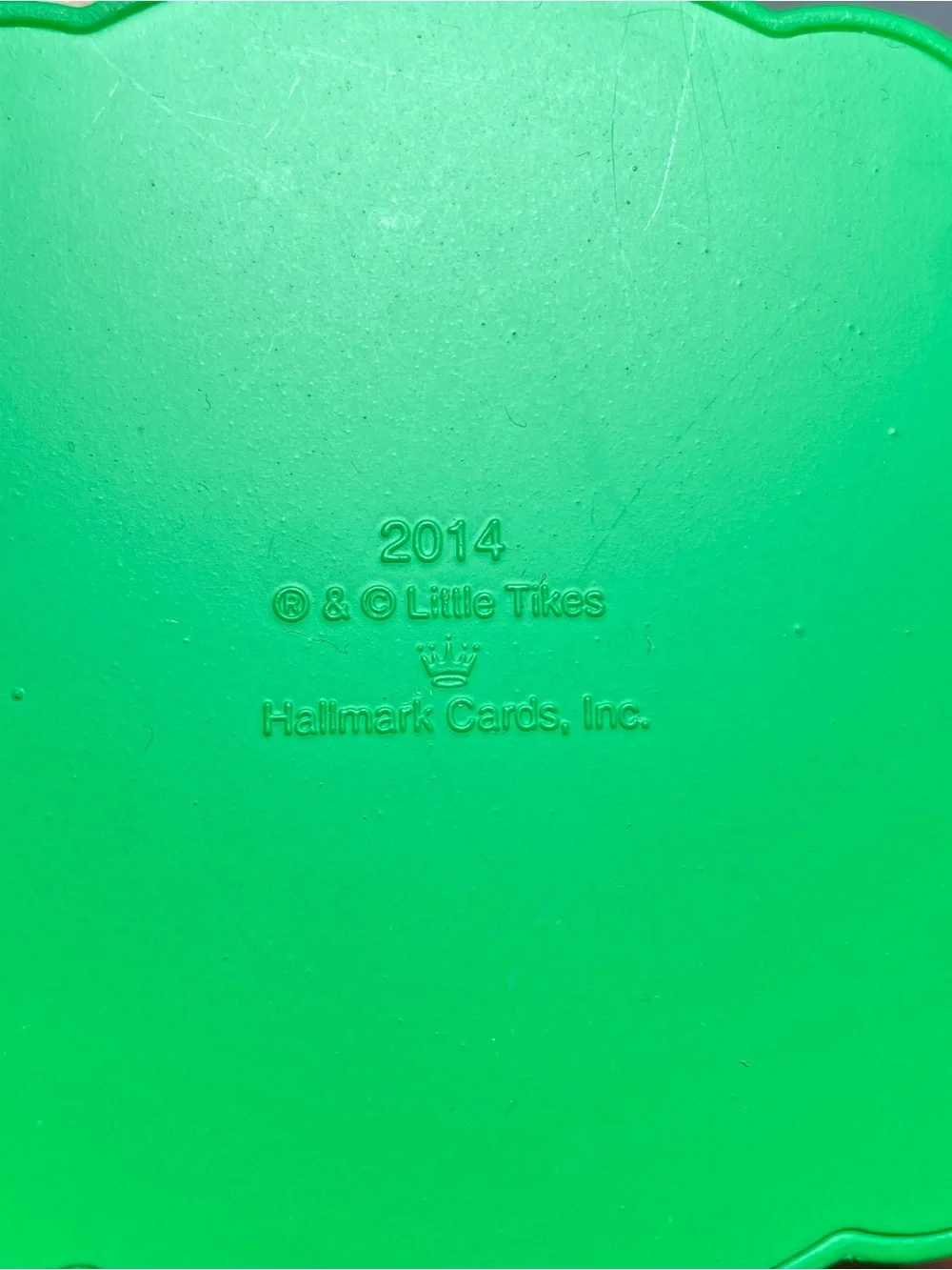 2014 Hallmark Little Tikes Green Turtle Sandbox Holiday Ornament